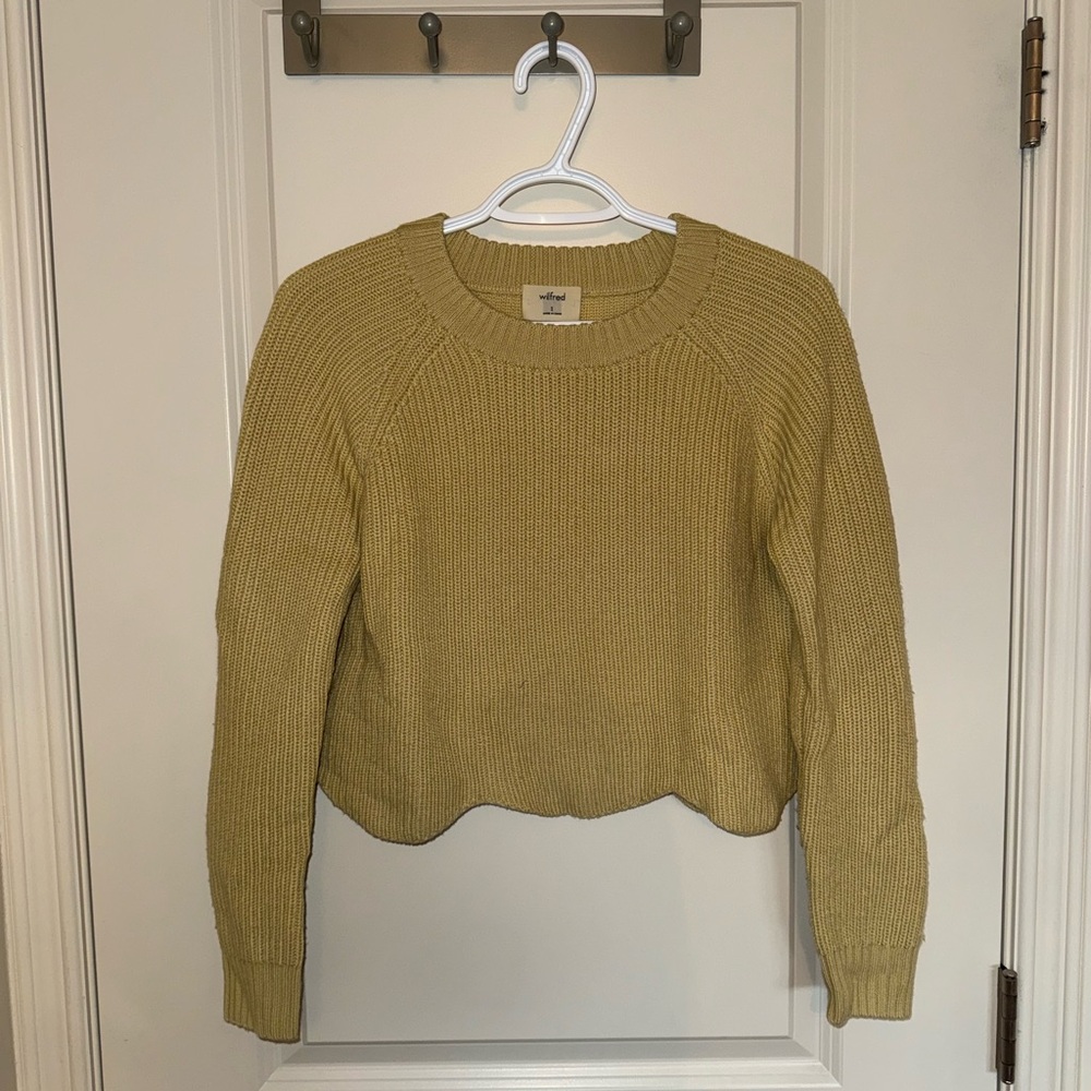 Wilfred Cropped Crewneck Sweater